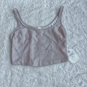 NWT Alter'd State - Glittery Crop Top
